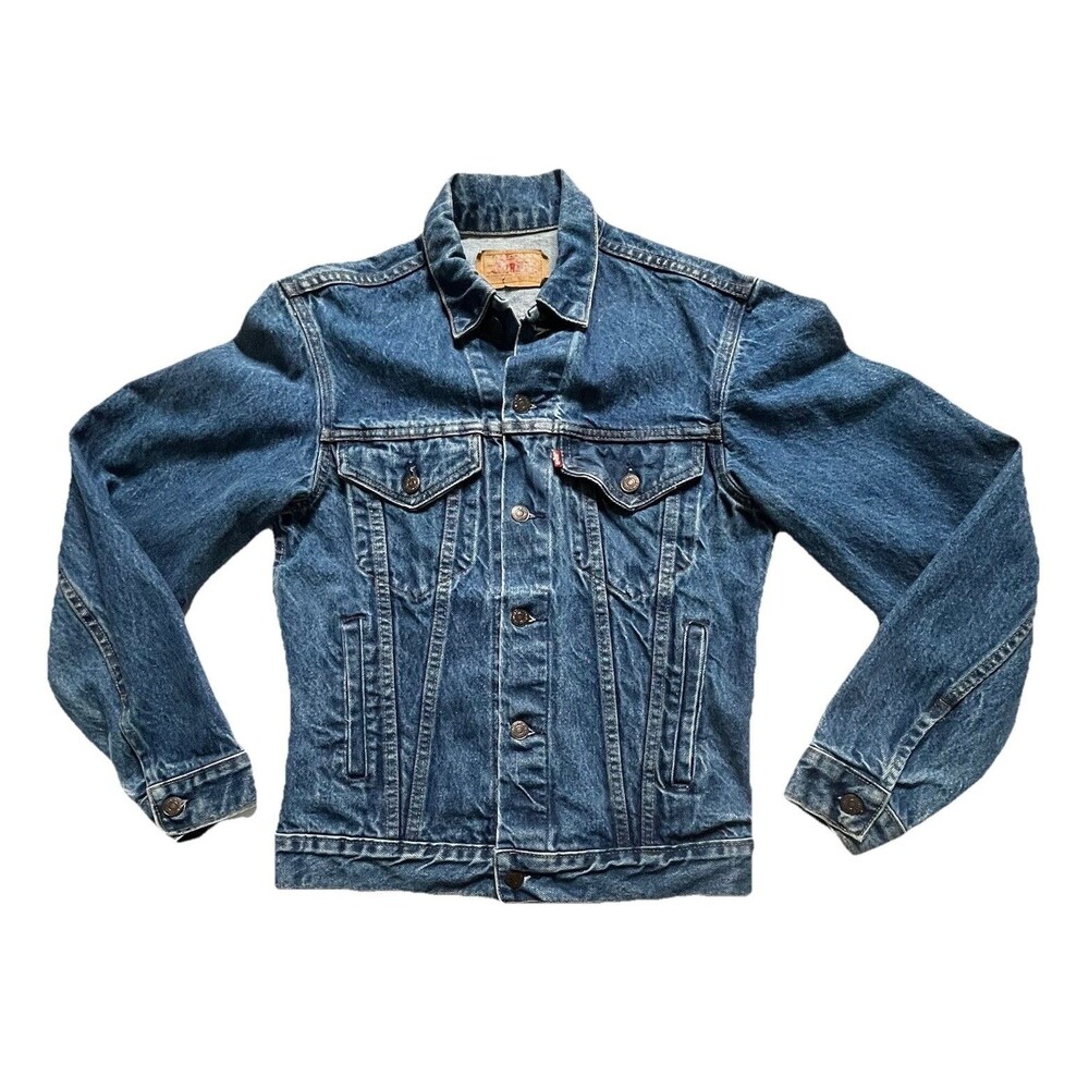 Levi's Jacket Mens Blue Denim Jeans Trucker Vintage 80s  38L ( Small )